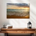 thumbnail image 2 of Elephant Stock Calm Ocean Sunset Wall Art - Horizontal Canvas Wall Art - Living Room Wall Decor - Beach Canvas - Gray And Brown Decor - 24" x 16", 2 of 8