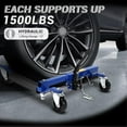 thumbnail image 4 of Car Wheel Dolly Jack Set of 4, Mechanical 1500-lbs Car Skates, 12'' Wheel Vehicle Positioning Jack, Heavy Duty Rollers with Foot Pedal for Tire Auto Repair Moving, 4 of 6
