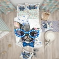 thumbnail image 2 of Designart 'Cute French Bulldog avec des Lunettes - Ensemble de Housse de Couette Moderne, 2 of 2