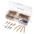 thumbnail image 1 of Lixada 100pcs Terminal Carp Fishing Tackle Safety Clips with Pins Tail Rubber Tubes Sleeves Quick Change, 1 of 7