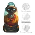 thumbnail image 5 of Sigee Moonlit Hairless Cat Monk for Universal Car Seat Covers, Premium Car Seat Protector Set for Cars, SUVs, Trucks, 5 of 7