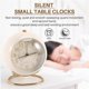 thumbnail image 5 of Small Table Clocks, Alarm Clock with Backlight for Bedroom Decor, 5 of 5