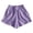 Purple, variant on Shorts for Women 2026 Summer Plus Size Elastic Waist Drawstring Loose Fit Casual Shorts with Pockets Loungewear