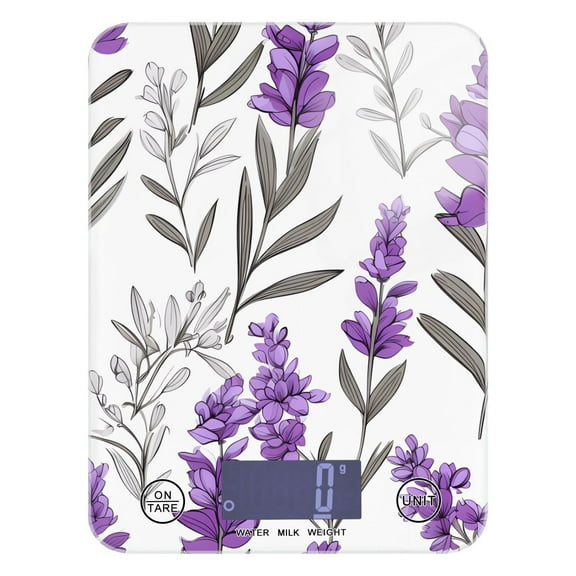 Lavenders Violet Kitchen Scale Digital Food Scales Grams and Oz Weight for Cooking and Baking