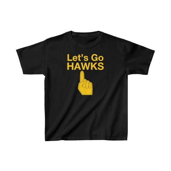 Let's go Hawks for women's basketball fans gift Kids Heavy Cotton Tee