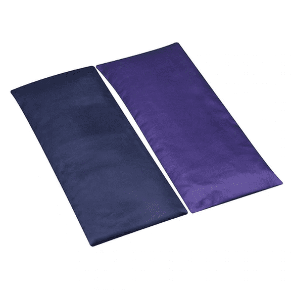 Yoga Eye Pillow Unscented Low Luster Sateen with Removable Cover (9"x4")
