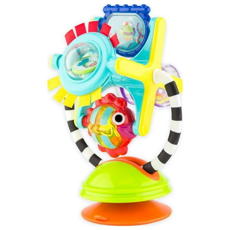 UPC: 0037977806540 | Sassy Fishy Fascination Station 2-in-1 Suction Cup High Chair Toy Developmental Tray Toy for Early Learning for Ages 6 Months and Up Fishy Fascination High Chair Toy