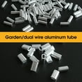 thumbnail image 2 of UDIYO 50Pcs Solid Fishing Line Tube Single Double Barrel Aluminium Anti Rust Crimping Loop Sleeve for Angling, 2 of 7