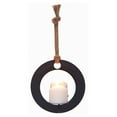 thumbnail image 2 of Danya B Round Rustic Pillar Candle Sconce with Rope and Mirror, 2 of 7