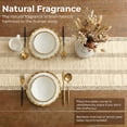 thumbnail image 4 of Macrame Boho Table Runner 72 Inches Long Farmhouse Woven Cotton Home Decor for Dining Room Table Kitchen Island Buffet Console Bridal Shower Party Rustic Farmhouse Kitchen Decor - 12x72 Inch（Khaki）, 4 of 8