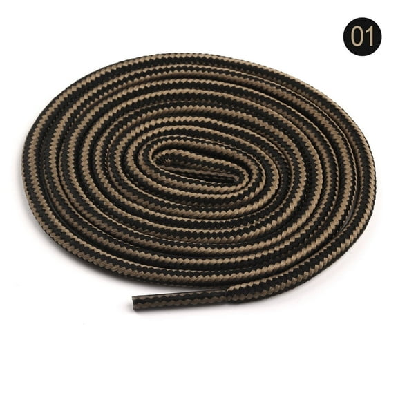 2 Pairs Round Dual Colored Striped Shoe Laces  for Sneakers, 18 Colors Shoelaces for Sneakers, Athletic Shoelaces in 2 Different Lengths