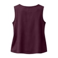thumbnail image 4 of IYYVV Linen Tank Tops for Women Summer 2026 Casual Sleeveless Cotton Shirts Ruched Comfy Loose Fit Lightweight Gauze Cami 2026 Vermilion L, 4 of 6