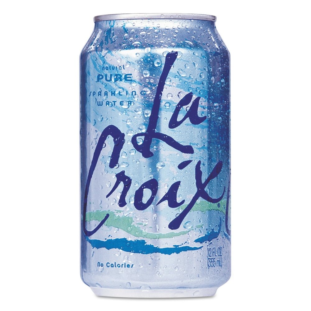 LaCroix Pure Sparkling Water, 12 fl oz, 24 pack