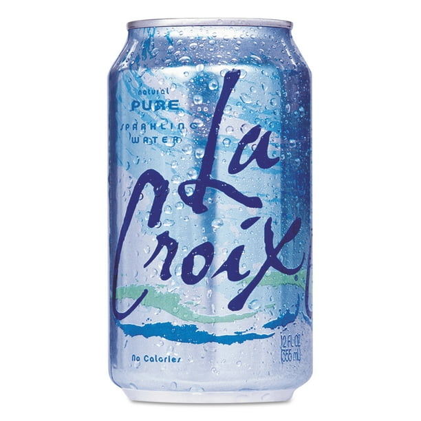 LaCroix Pure Sparkling Water, 12 fl oz, 24 pack