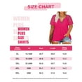 thumbnail image 6 of CASSIE LIZ Plus Size Tops 3X Summer V Neck Womens Shirts Hot Pink Leopard Fashion Short Sleeve Tee Loose Fit Cheetah Raglan Tunics Spring Blouses Casual Pullovers 3XL 22W 24W, 6 of 6