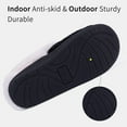 thumbnail image 6 of Litfun Fuzzy Slippers for Women Chenille Knit Fleece Slippers Memory Foam House Shoes, Black, Size 8-9, 6 of 8