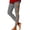 Grey, variant on Womens Halloween Pumpkin Leggings Triangle Eye Jack O Lantern Print Full Length Fitted Pants