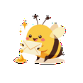 thumbnail image 3 of cartoon Bee Stickers, Waterproof Bee Sticker for Water Bottle Laptop Phone Cases Planner Skateboard Luggage Helmet Party Favor Decor, Ideal for Adults Teens Teacher Rewards, 3 of 9