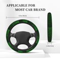 thumbnail image 3 of Balery Green Sparkling Fundas elásticas antideslizantes para volante, funda protectora universal para hombre y mujer, 15 pulgadas, accesorios para coche., 3 of 6
