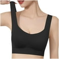 thumbnail image 2 of LLYWEY Bra with No Padding Bras Senior Women Ladies Push-Up Bra Style-1094 Women Double Support Bra Feature Adult Female Yoga Sports Bras Black 36B, 2 of 6