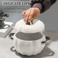 thumbnail image 6 of Ceramic Pumpkin Soup Bowl With Lid 1800ML Large Capacity Double Handle Bowl For Noodles Soup Or Home Dining, 6 of 6