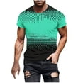 thumbnail image 5 of Short Sleeve T Shirts for Men Big & Tall M-5X Pullover Crewneck T-Shirts Plus Size Casual Slim Gradient Printed Athletic Workout Tees Tops, 5 of 5