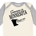thumbnail image 4 of Inktastic Someone in Minnesota Loves Me Boys or Girls Long Sleeve Baby Bodysuit, 4 of 5