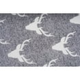 thumbnail image 2 of Safdie & Co. Premium Ultra Soft Flannel Hoodzy Hooded Throw Blanket with Sherpa Heathered Deer Shield, 2 of 6
