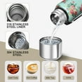thumbnail image 3 of 20 Oz Pioneer Flower Coffee Tumbler Double Wall Insulated Stainless Steel Water Bottle | Metal Reusable Thermoses Flask with Cup Cap | Leak & Sweat Proof with Anti-Dust Lid, 3 of 7