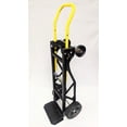 thumbnail image 3 of Harper Trucks PGDY0335P 600/700 lb. Capacity Nylon Convertible&nbsp;Hand Truck with 10" Flat Free DuroTread Pro Wheels, Yellow&nbsp;Handle/Black&nbsp;Frame, 3 of 3