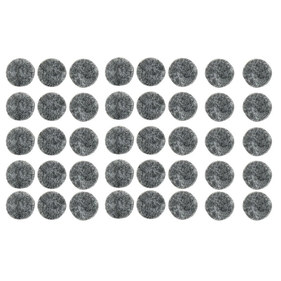 Uxcell 15mm Dia Self Adhesive Protection Furniture Felt Pads Mats Gray 40 Pack