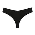 thumbnail image 2 of Tdoqot Thongs for Women- Slim Fit See-Through Seamlesss Breathable Mid-Waist Womens Underwear Black Size XL, 2 of 3