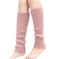 thumbnail image 5 of Leg Warmers for Women Soft Fashion Accessories Cozy Women Gifts 80s Ribbed Thermal Knit Leg Sleeve Light Pink, 5 of 8
