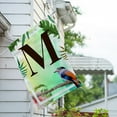 thumbnail image 3 of America Forever Tropical Bird Summer Monogram House Flag Letter M 28 x 40 inches Parrot Toucan Palm Leaves Double Sided Vertical Outdoor Yard Lawn Decorative Exotic House Flag, 3 of 5