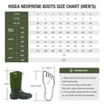 thumbnail image 2 of HISEA Men's Mid Rain Boots Waterproof Rubber Boots for Men Muck Mud Boots Outdoor, 2 of 6