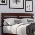thumbnail image 1 of AFI Oxford Solid Wood Modern Full Size Headboard with USB Charger in Walnut, 1 of 6