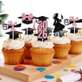 thumbnail image 4 of Adornos para cupcakes Zatain 2026, clase de graduación de 2026, 24 unidades, 4 of 7