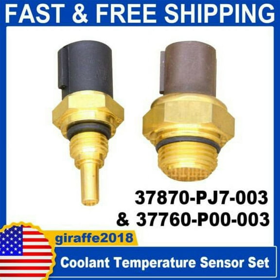 Set of Cooling Fan Switch & Coolant Temperature Sensor Fit Acura Honda