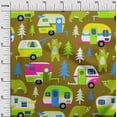 thumbnail image 3 of oneOone Cotton Jersey Dark Mustard Fabric Camping Hike Point Dress Material Fabric Print Fabric By The Yard 58 Inch Wide, 3 of 6