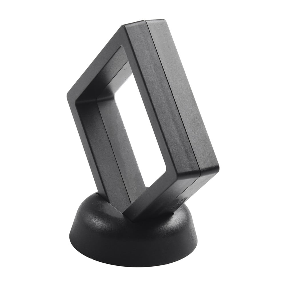 Lot De 4 Présentoirs à Anneaux Flottants 3D - Boîte Rangement Bijoux Clair (Suspension/Table)