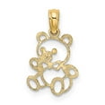 thumbnail image 3 of FJC Finejewelers 14k Yellow Gold Teddy Bear Charm, 3 of 3