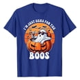 thumbnail image 3 of Halloween Shirts for Women Casual Short Sleeve Letter Print T Shirt for Everyday Comfort and Stylish Wear Women’s Tee Top Blue S, 3 of 3