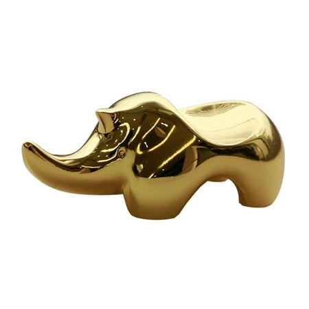 

Zinc Alloy Chopsticks Rest Rhino Shape Chopsticks Stand Rack Spoon Fork Holder (Golden)