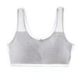 thumbnail image 4 of GYRATEDREAM 2Pcs Big Girls' Sports Seamless Bra with Breathable Pads Teens Cotton Training Bra-Racerback Comfort Crop Bras for 13-18 Years, 4 of 8