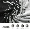 thumbnail image 4 of Music Blanket Gifts for Women Girls Men, Abstract Piano Music Note Decoration for Home Bedroom Living Room Chair Sofa, Soft Comfortable Lightweight Throw Blankets Black 50"x60", 4 of 5