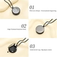 thumbnail image 6 of Personalized Glass Cremation Urn Necklace for Ashes Of Loved One Carry Photo Glass Memorial Urn Jewelry Stainless Steel Cremation Urn Locket for Human / Pet, 6 of 9