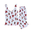 thumbnail image 2 of un-bearably cute Ladies Ruffle Tank Teddy Bear Pajama Set, 2 of 6