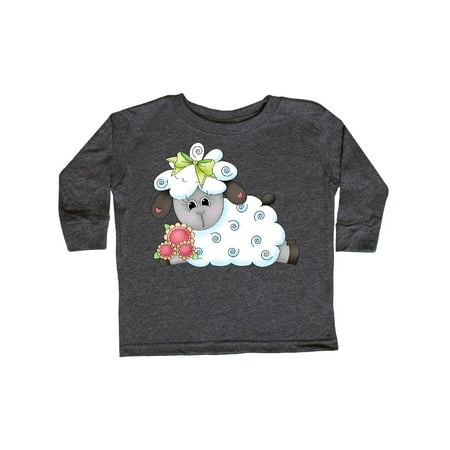 

Inktastic Little Bow Sheep Gift Toddler Boy Girl Long Sleeve T-Shirt