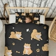 thumbnail image 3 of Shiba Inu Duvet Cover and Pillowcase Set for Single Bedding, Bedroom Accessories for Kids Teens, 3 of 5