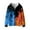 Blue Red Fire, variant on Zip-Up Fashion Hoodie Sweatshirt for Kids Casual Long Sleeve Colorful Dog Paws Hooded Jacket with Pockets Outwear Jackets Shirts for Sports and Daily Wear